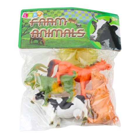 Zestaw Figurki Zwierzęta Gospodarskie Farmerskie Koza Koń Krowa Świnia 4szt.