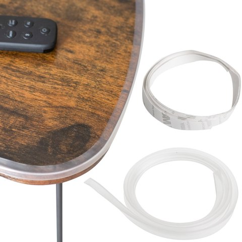 Taśma silikonowa zabezpieczająca kanty narożniki krawędzie transparentna 1m