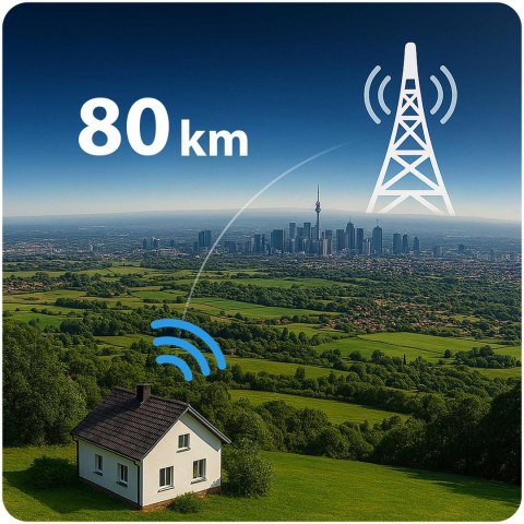 Antena wewnętrzna 360 stopni TV ultra HD 4K Berdsen BD-956 czarna