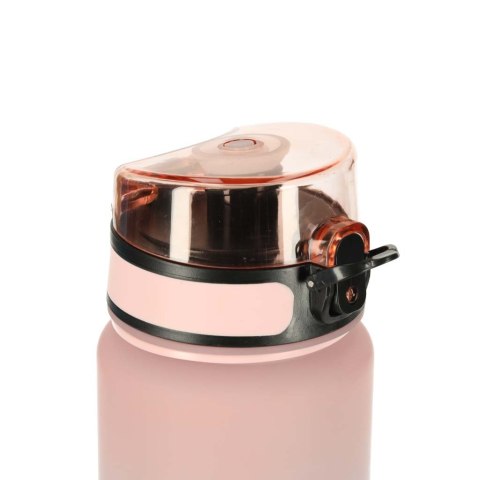 Butelka na wodę bidon ze słomką uchwytem sportowy 600ml różowo-niebieski