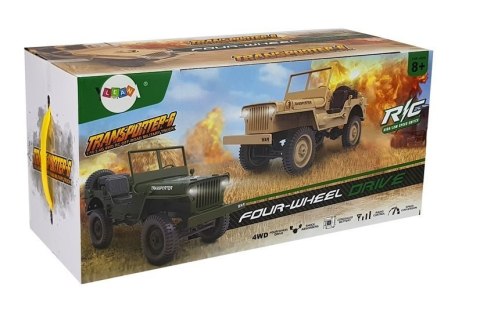 Auto Zdalnie Sterowane 4x4 Jeep 1:10 Żółte 33cm