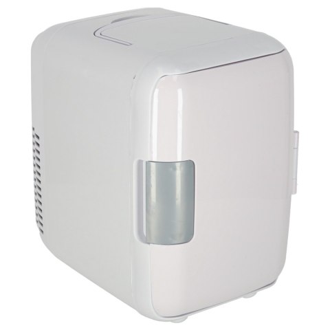 Lodówka turystyczna elektryczna samochodowa mini na jedzenie kosmetyki grzanie chłodzenie 2w1 4L biała