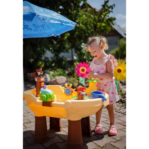 WOOPIE Stolik Wodny Piracka Łódź Armatka Wodna Bąbelki Parasol