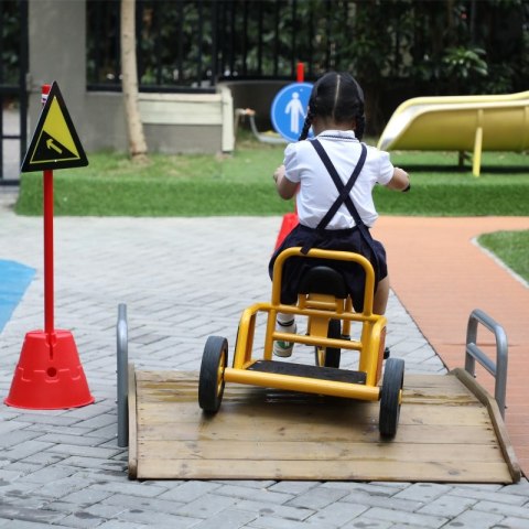 CLASSIC WORLD EDU Drewniany Mostek Rampowy Najazd Droga Tor dla Rowerów