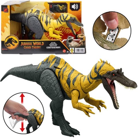 Figurka dinozaur Ceratosuchops Jurassic World dziki ryk ruchome ele