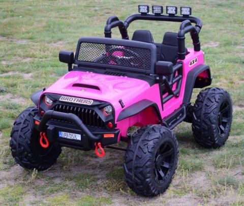 JEEP NA AKUMULATOR BROTHERS , WSPOMAGANIE KIEROWNICY, MIĘKKIE KOŁA, MIĘKKIE SIEDZENIE 24V - 400W/JEEP-JC-666