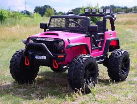 JEEP NA AKUMULATOR BROTHERS , WSPOMAGANIE KIEROWNICY, MIĘKKIE KOŁA, MIĘKKIE SIEDZENIE 24V - 400W/JEEP-JC-666