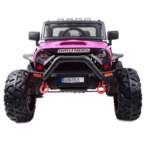 JEEP NA AKUMULATOR BROTHERS , WSPOMAGANIE KIEROWNICY, MIĘKKIE KOŁA, MIĘKKIE SIEDZENIE 24V - 400W/JEEP-JC-666