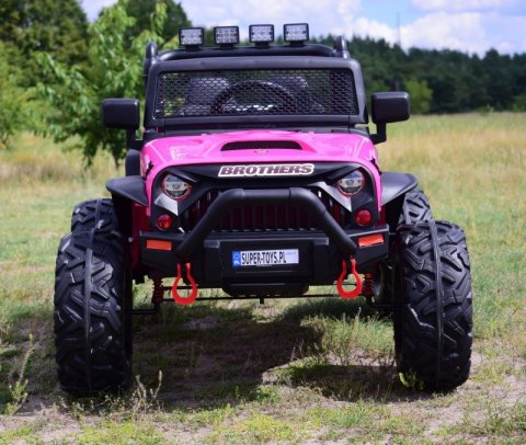 JEEP NA AKUMULATOR BROTHERS , WSPOMAGANIE KIEROWNICY, MIĘKKIE KOŁA, MIĘKKIE SIEDZENIE 24V - 400W/JEEP-JC-666