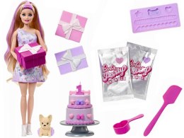 Mattel Barbie Party Unboxed lalka z serii: Urodziny + pies chihuahua