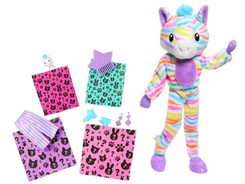 Mattel Barbie lalka Cutie Reveal Słodkie marzenia ZEBRA + akcesoria