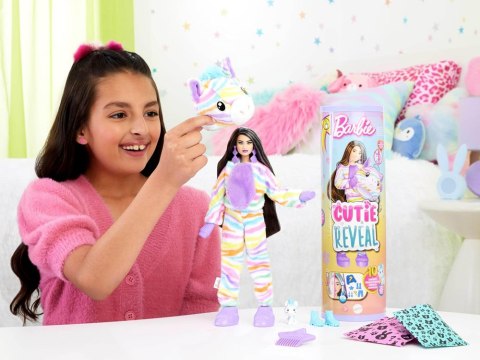 Mattel Barbie lalka Cutie Reveal Słodkie marzenia ZEBRA + akcesoria