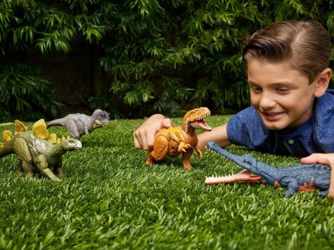 Mattel Jurassic World Dinozaur Hesperosaurus dziki ryk ruchome ele