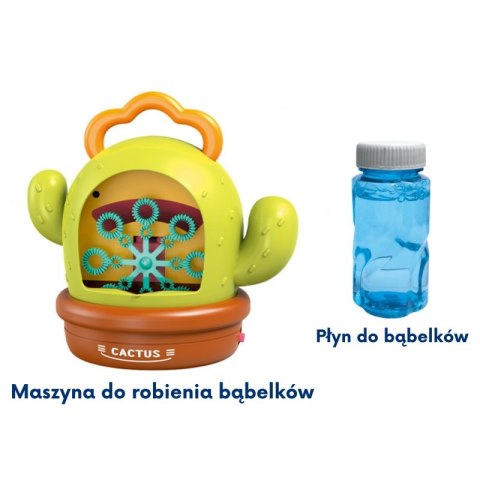WOOPIE Kaktusowa Elektryczna Maszyna Do Bąbelków Efekty Dźwiękowe i Świetlne