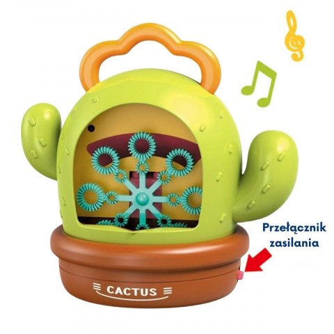 WOOPIE Kaktusowa Elektryczna Maszyna Do Bąbelków Efekty Dźwiękowe i Świetlne