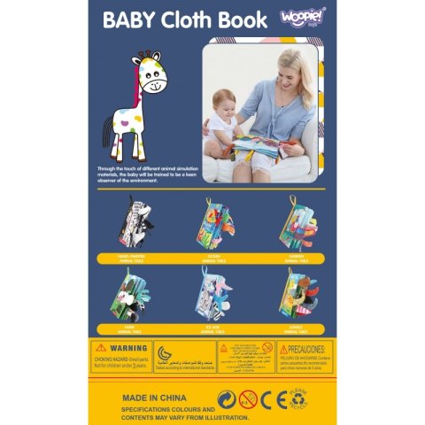 WOOPIE Książeczka Kontrastowa Sensoryczna Dla Niemowląt