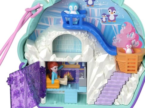 Zestaw Polly Pocket Śnieżny pingwinek zamykany domek figurki akces