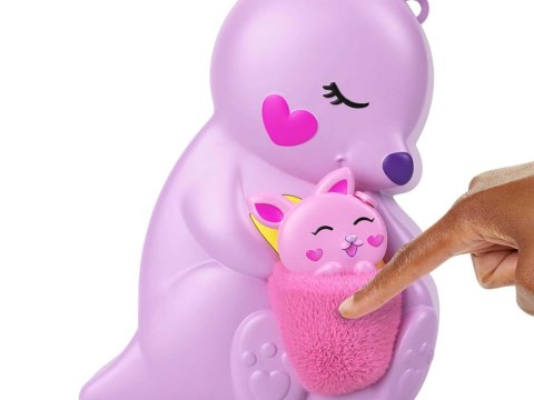 Zestaw Polly Pocket Torebka kangurek składany domek figurki