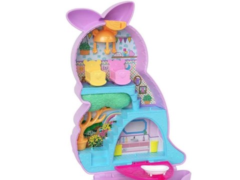 Zestaw Polly Pocket Torebka kangurek składany domek figurki