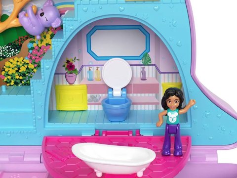 Zestaw Polly Pocket Torebka kangurek składany domek figurki