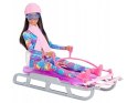 Mattel Barbie You Can Be Anything lalka ZIMOWA + sanki ZA6033