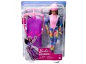 Mattel Barbie You Can Be Anything lalka ZIMOWA + sanki ZA6033