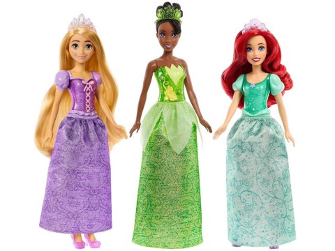 Mattel Disney Princess Zestaw 3 lalek: Ariel + Tiana + Roszpunka
