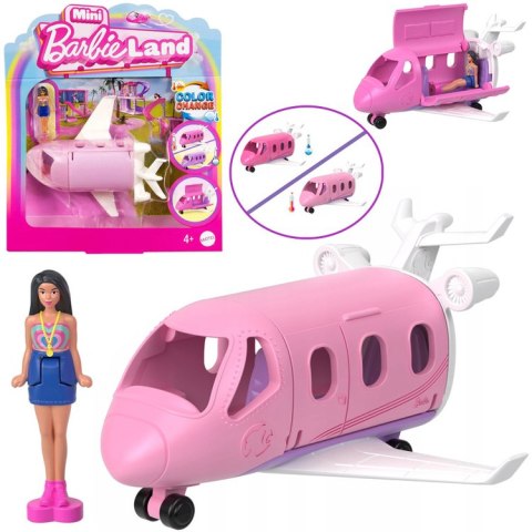 Mattel Mini Barbie Land Lalka pilotka + samolot ZA6038 A