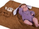 Miękki Kocyk MAŁPKA przytulanka poduszka ZA0724