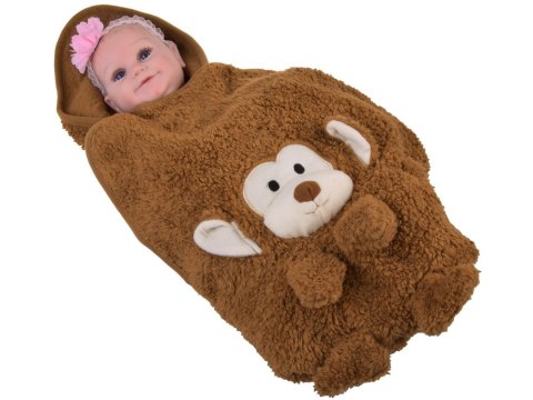 Miękki Kocyk MAŁPKA przytulanka poduszka ZA0724
