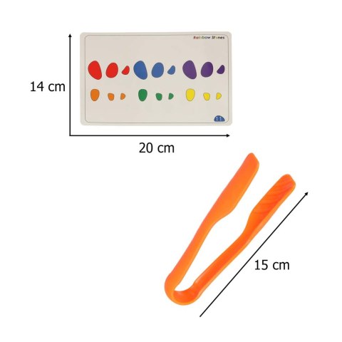 Kamyki kreatywne kolorowe układanka montessori