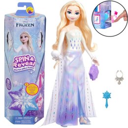 Mattel Disney Princess Frozen Spin & Reveal Lalka Elsa + akcesoria