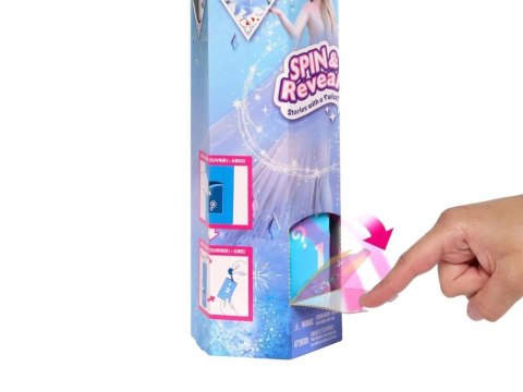 Mattel Disney Princess Frozen Spin & Reveal Lalka Elsa + akcesoria