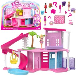 Mattel Mini Barbie Land Domek dla lalek + lalka i pupil + akcesoria