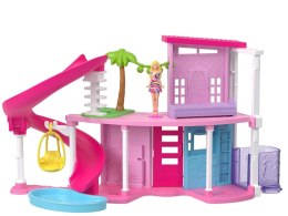 Mattel Mini Barbie Land Domek dla lalek + lalka i pupil + akcesoria