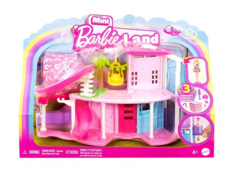 Mattel Mini Barbie Land Domek dla lalek + lalka i pupil + akcesoria