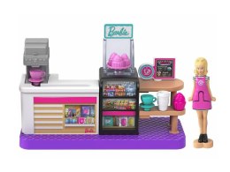 Mattel Mini Barbie Land Lalka cukierniczka + cukiernia i akcesoria
