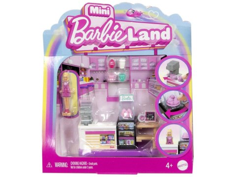 Mattel Mini Barbie Land Lalka cukierniczka + cukiernia i akcesoria