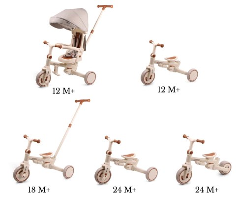 Milly Mally Rowerek Trójkołowy Zippy Beige