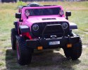 OLBRZYMI JEEP NA AKUMULATOR SPEED, SUPER RÓŻ, MIĘKKIE KOŁA, SIEDZENIE, APLIKACJA/DLS-X15A