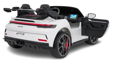 4x200W Auto samochód na akumulator  Porsche 911 GT3 Biały MP4