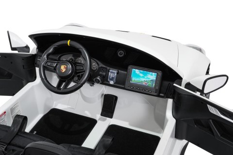 4x200W Auto samochód na akumulator  Porsche 911 GT3 Biały MP4