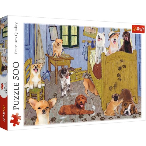 Puzzle - 500 - Pokój van Gogha Psia Rewolucja FSC Mix 70%