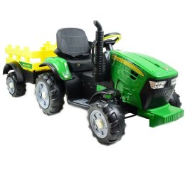 WIELKI TRAKTOR HALLO BABY Z PRZYCZEPĄ, PILOT, APLIKACJA/T990