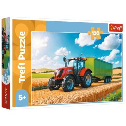 16494 100 - Maszyny rolnicze - traktor z przyczepą Trefl FSC Mix 70%