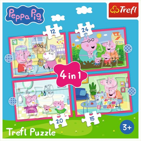 34672 4w1 (12,15,20,24) - Peppa uwielbia przygody - Peppa Pig FSC Mix 70%
