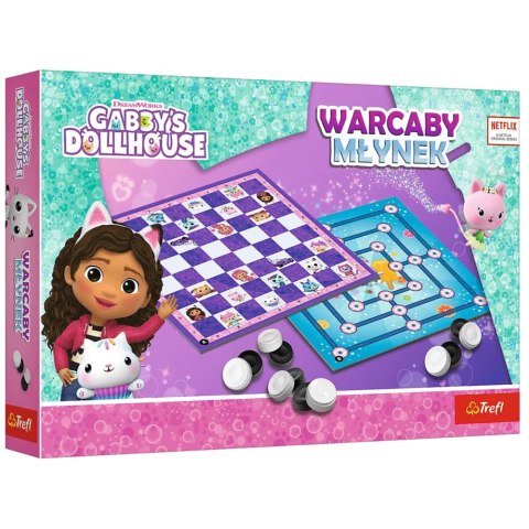 Gra Warcaby I Młynek Gabby's Dollhouse Trefl 02800