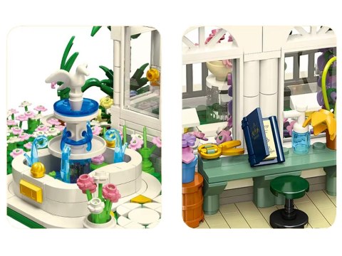 Klocki Neoklasyczny OGRÓD BOTANICZNY z efektami świetlnymi 2397ele