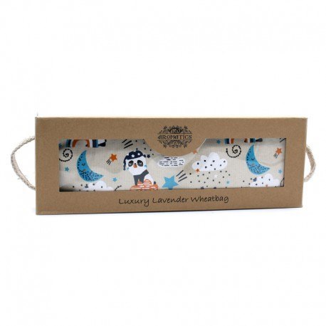 Luksusowa poduszka z pszenicą i lawendą - śpiąca p
