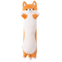 Pluszowa Maskotka Pies Shiba Poduszka Podłużna Wałek 60cm